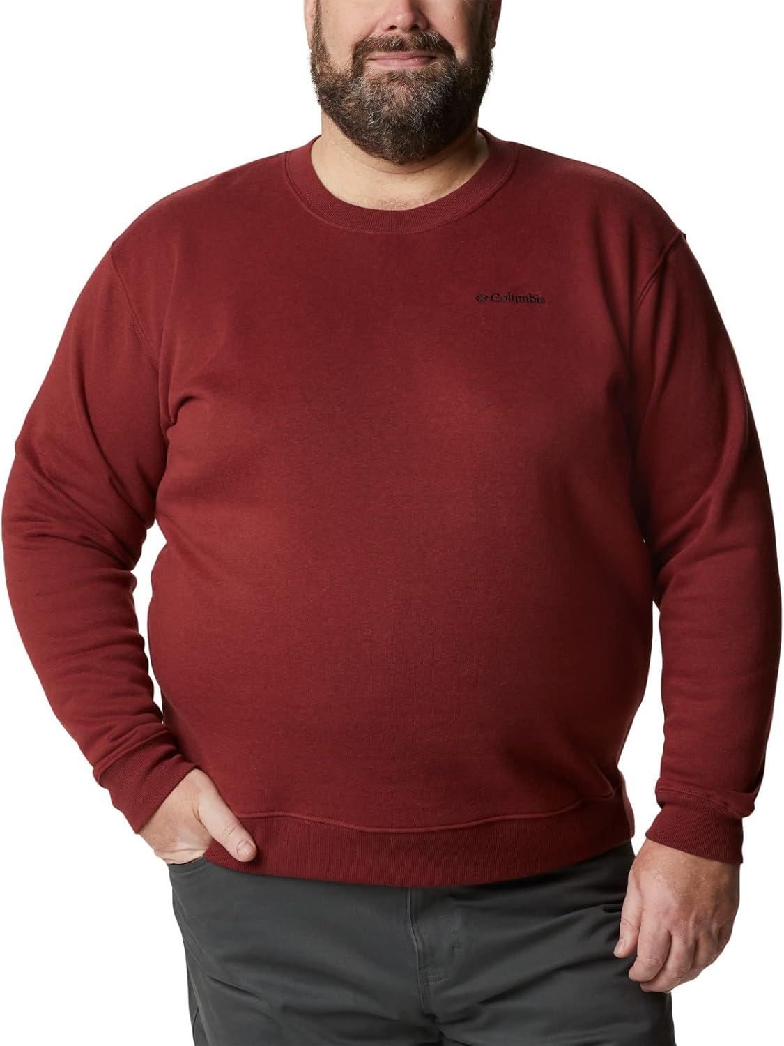 imageColumbia Mens Hart Mountain II Crew NeckRed Jasper Heather