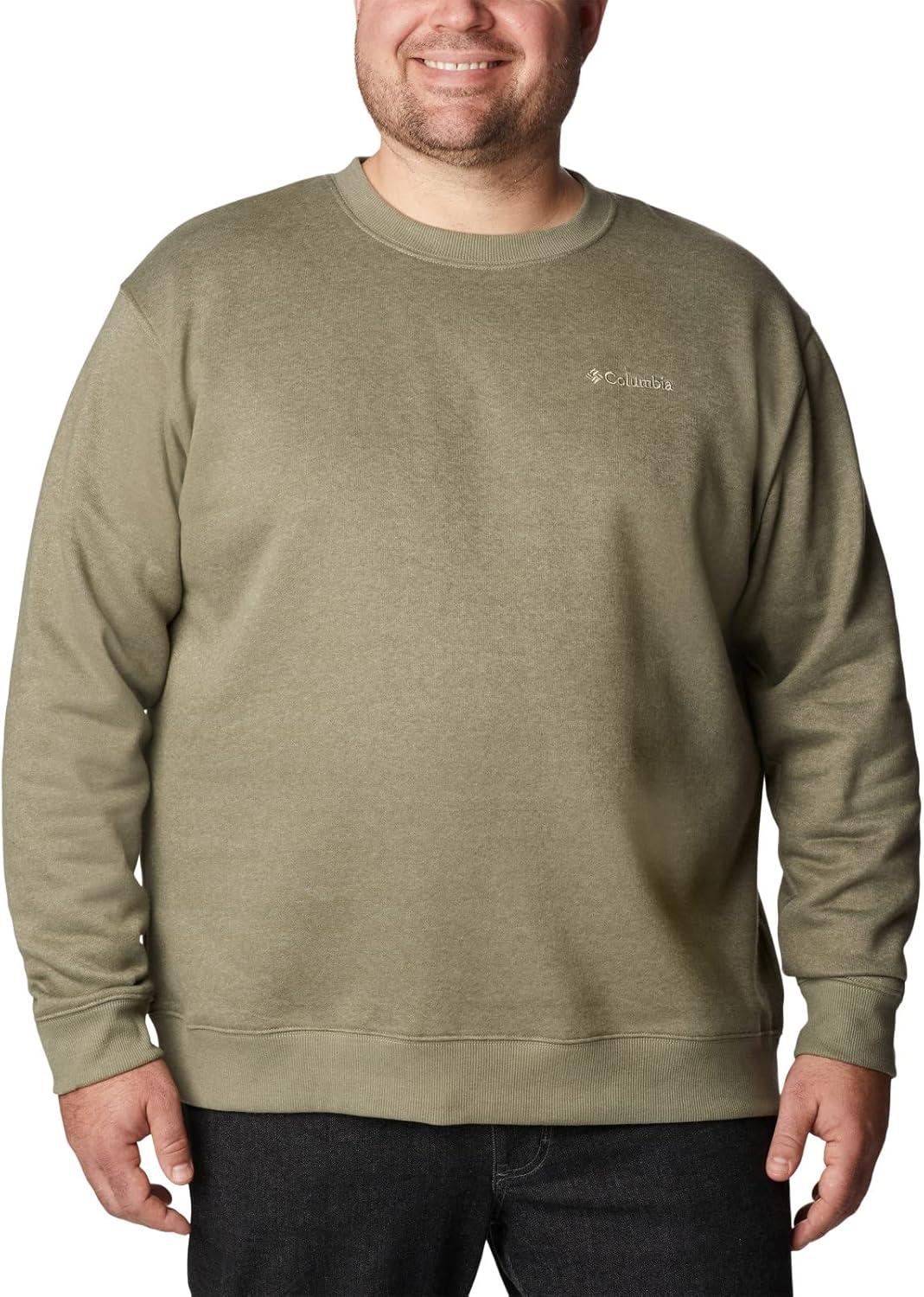 imageColumbia Mens Hart Mountain II Crew NeckStone Green Heather
