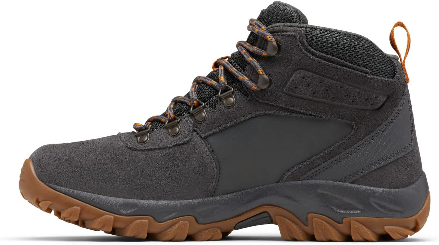 imageColumbia Mens Newton Ridge Plus II Suede Waterproof Hiking BootDark GreyGold Amber