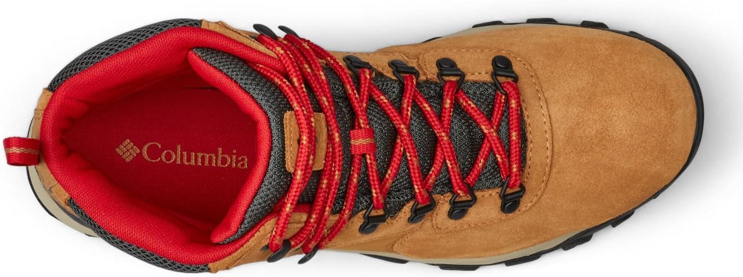 imageColumbia Mens Newton Ridge Plus II Suede Waterproof Hiking BootElkMountain Red