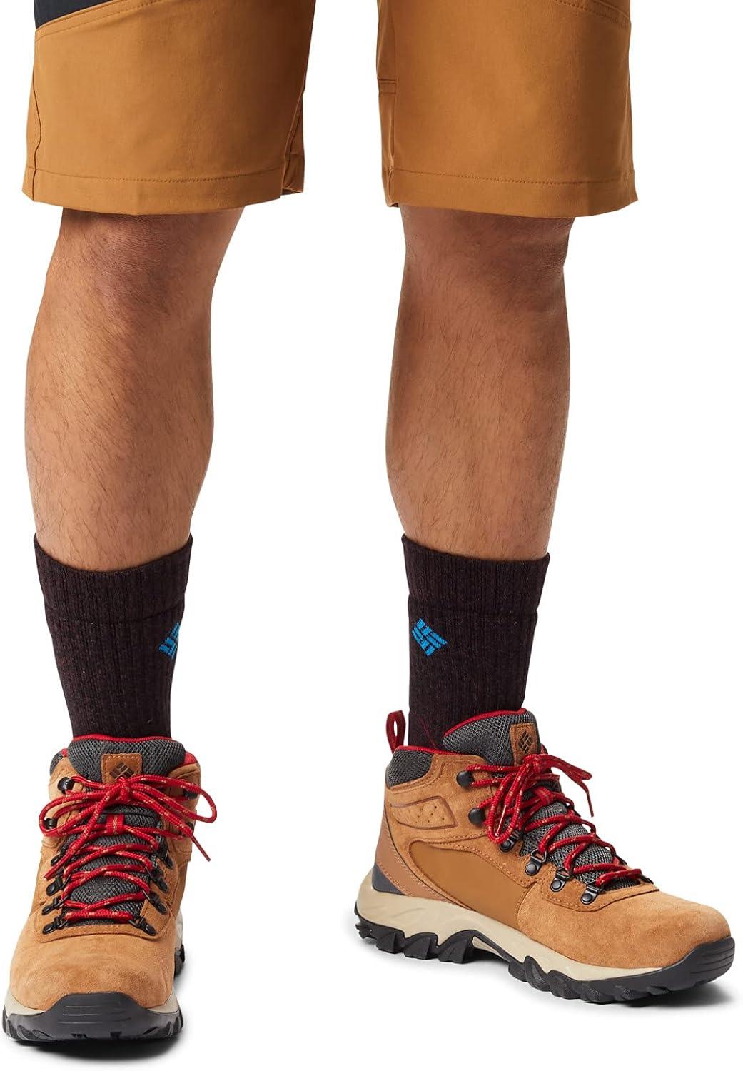 imageColumbia Mens Newton Ridge Plus II Suede Waterproof Hiking BootElkMountain Red