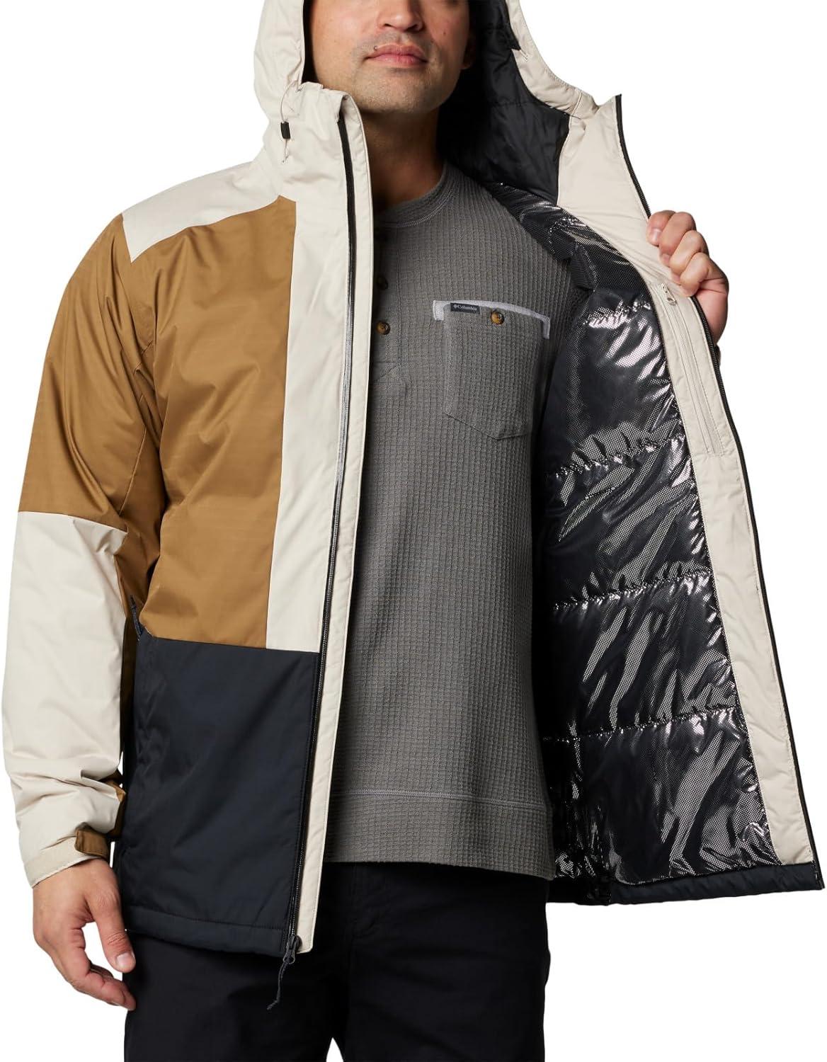 imageColumbia Mens Point Park II Insulated JacketDark StoneDeltaBlack