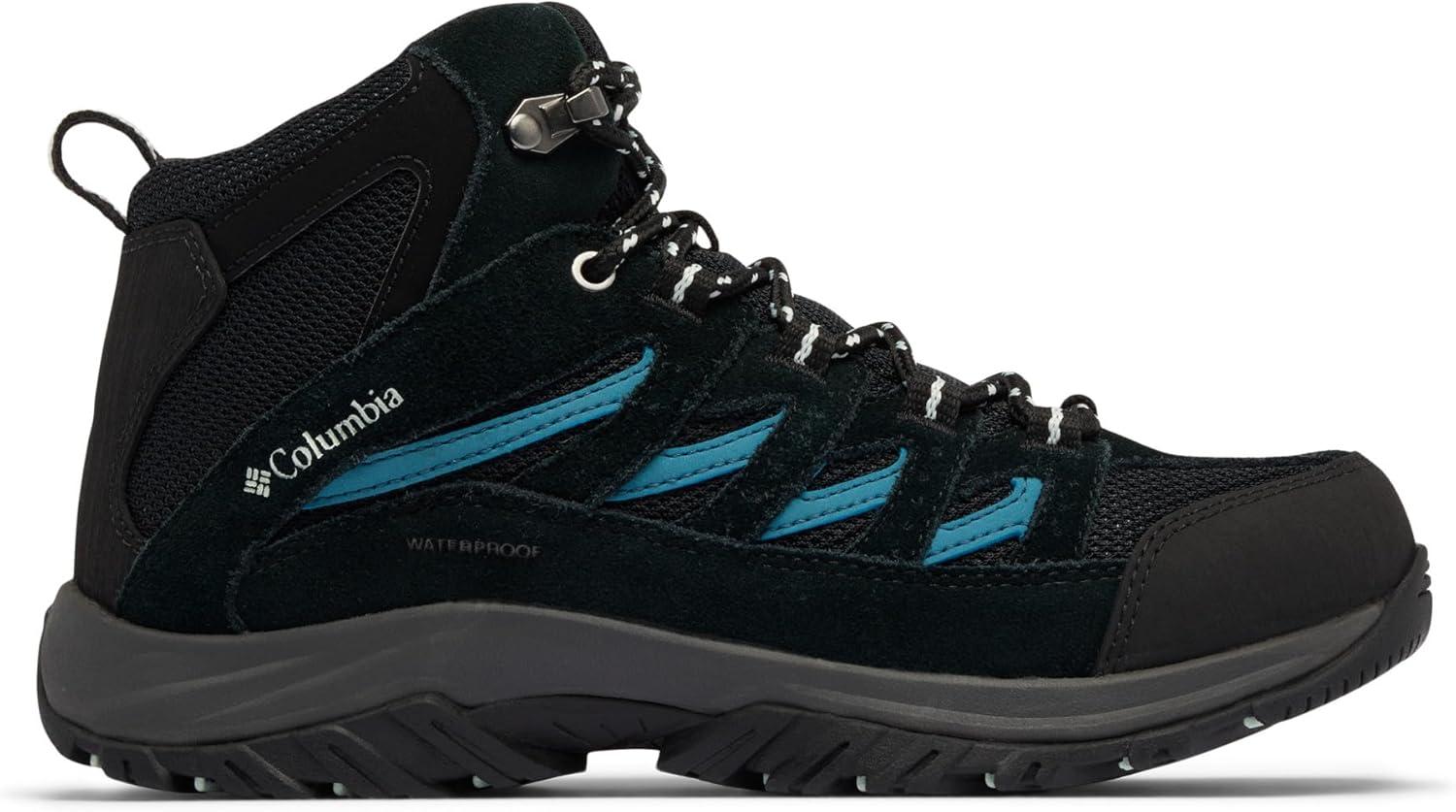 imageColumbia Womens Crestwood Mid Waterproof Hiking BootsBlackSkylight