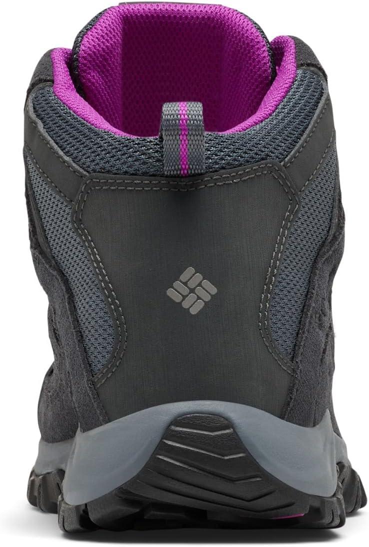 imageColumbia Womens Crestwood Mid Waterproof Hiking BootsGraphiteBright Plum