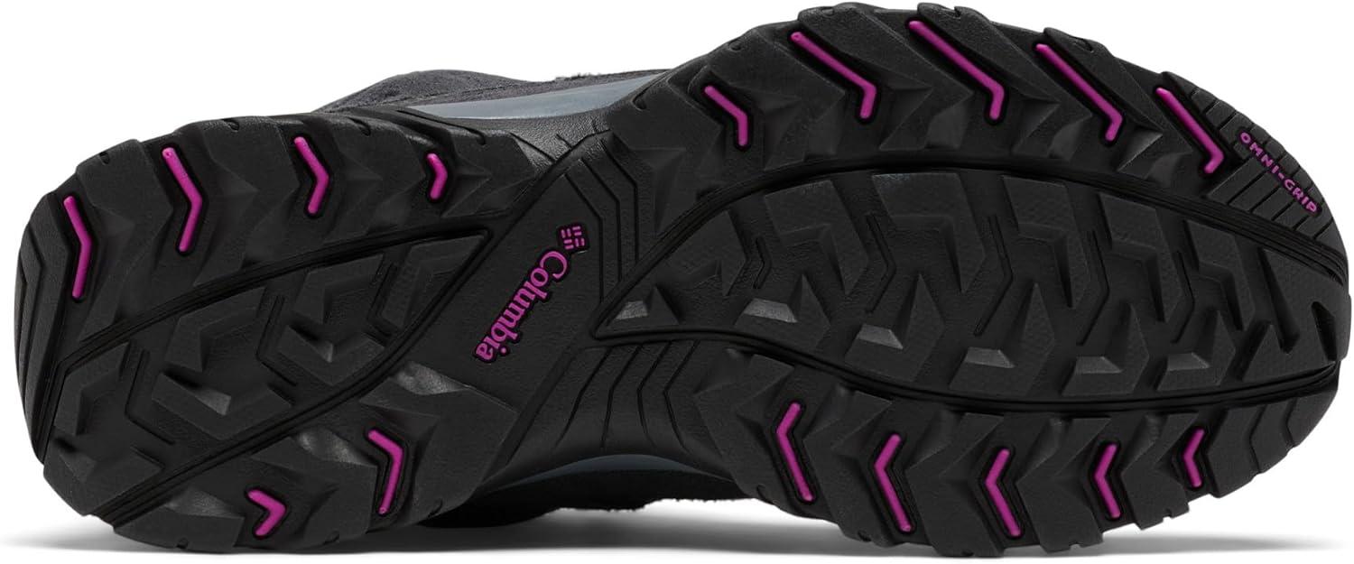imageColumbia Womens Crestwood Mid Waterproof Hiking BootsGraphiteBright Plum