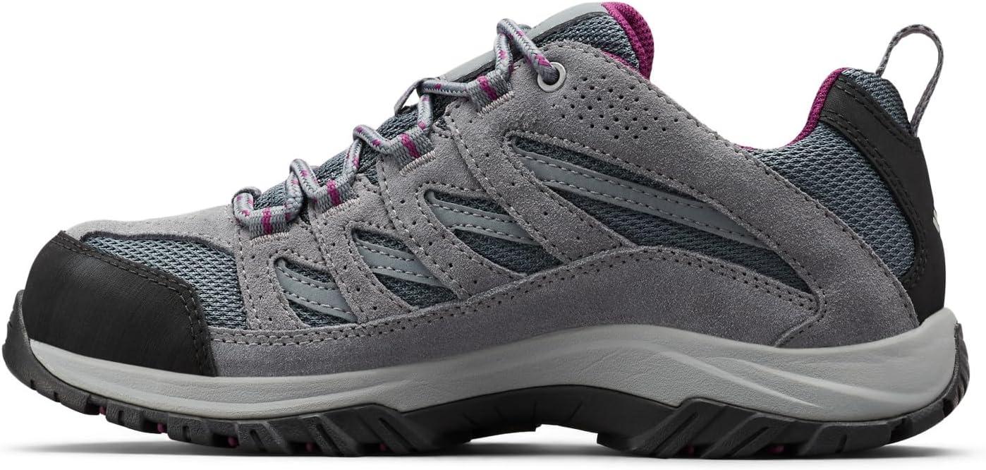 imageColumbia Womens Crestwood Waterproof Hiking ShoeGraphiteWild Iris