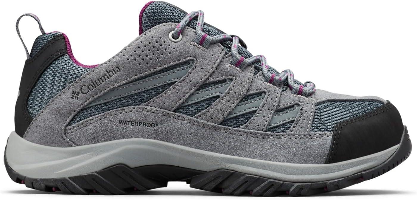 imageColumbia Womens Crestwood Waterproof Hiking ShoeGraphiteWild Iris