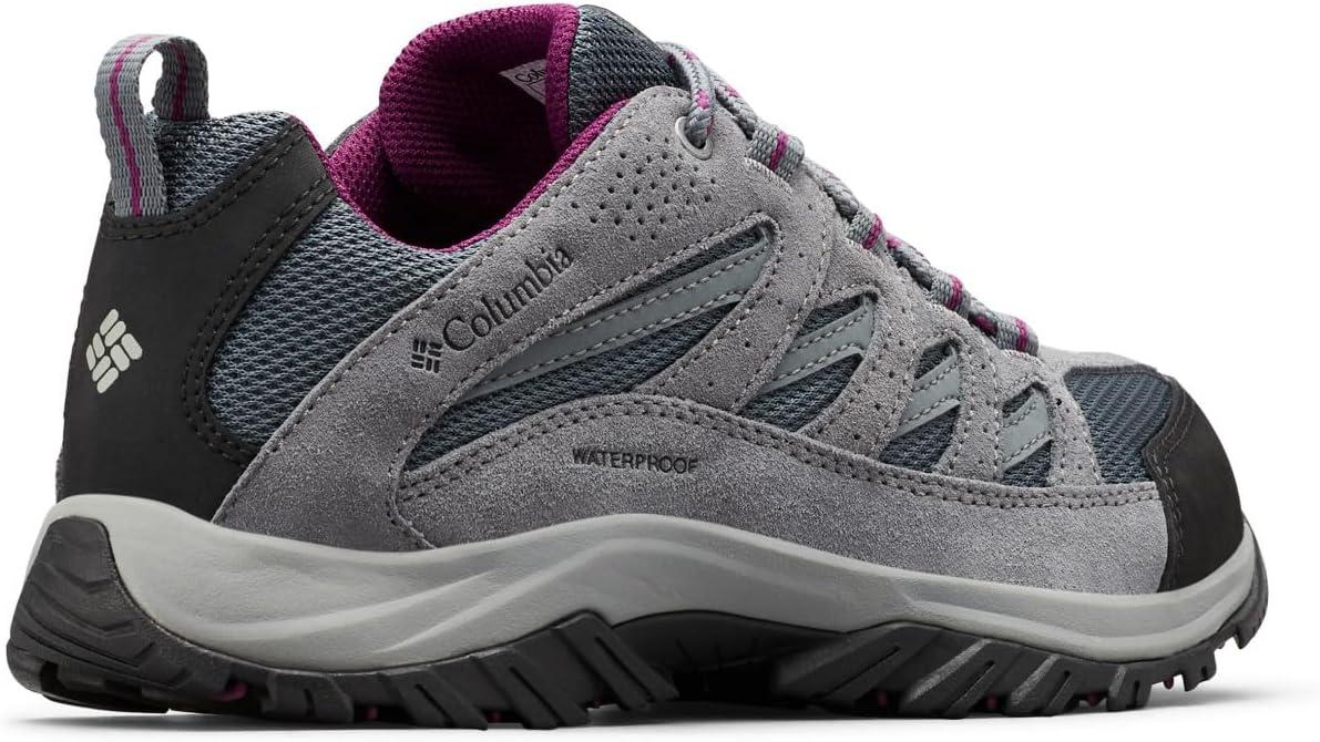imageColumbia Womens Crestwood Waterproof Hiking ShoeGraphiteWild Iris