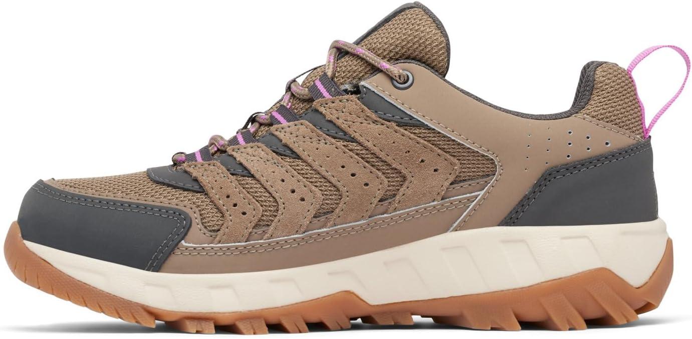 imageColumbia Womens Strata Trail Low Waterproof Hiking ShoesWet SandBerry Patch