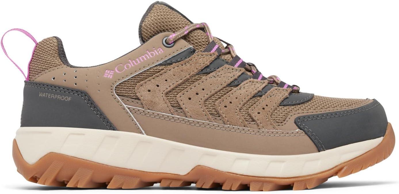 imageColumbia Womens Strata Trail Low Waterproof Hiking ShoesWet SandBerry Patch