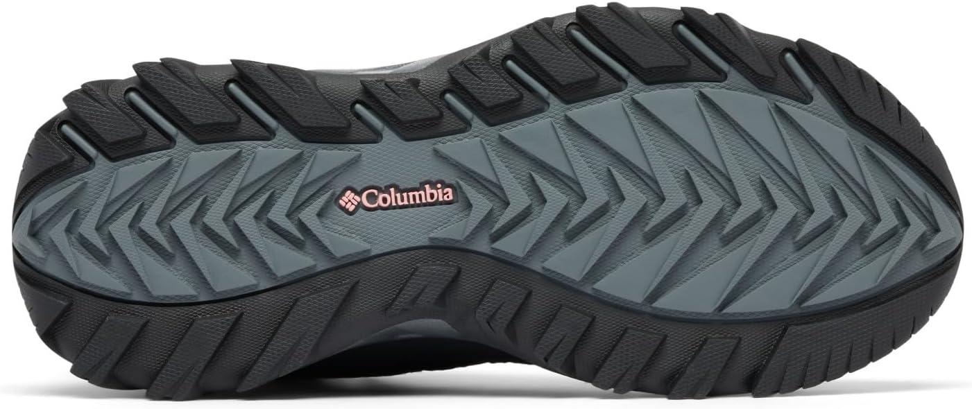 imageColumbia Womens Strata Trail Mid Waterproof Hiking BootsBlackSalmon Rose