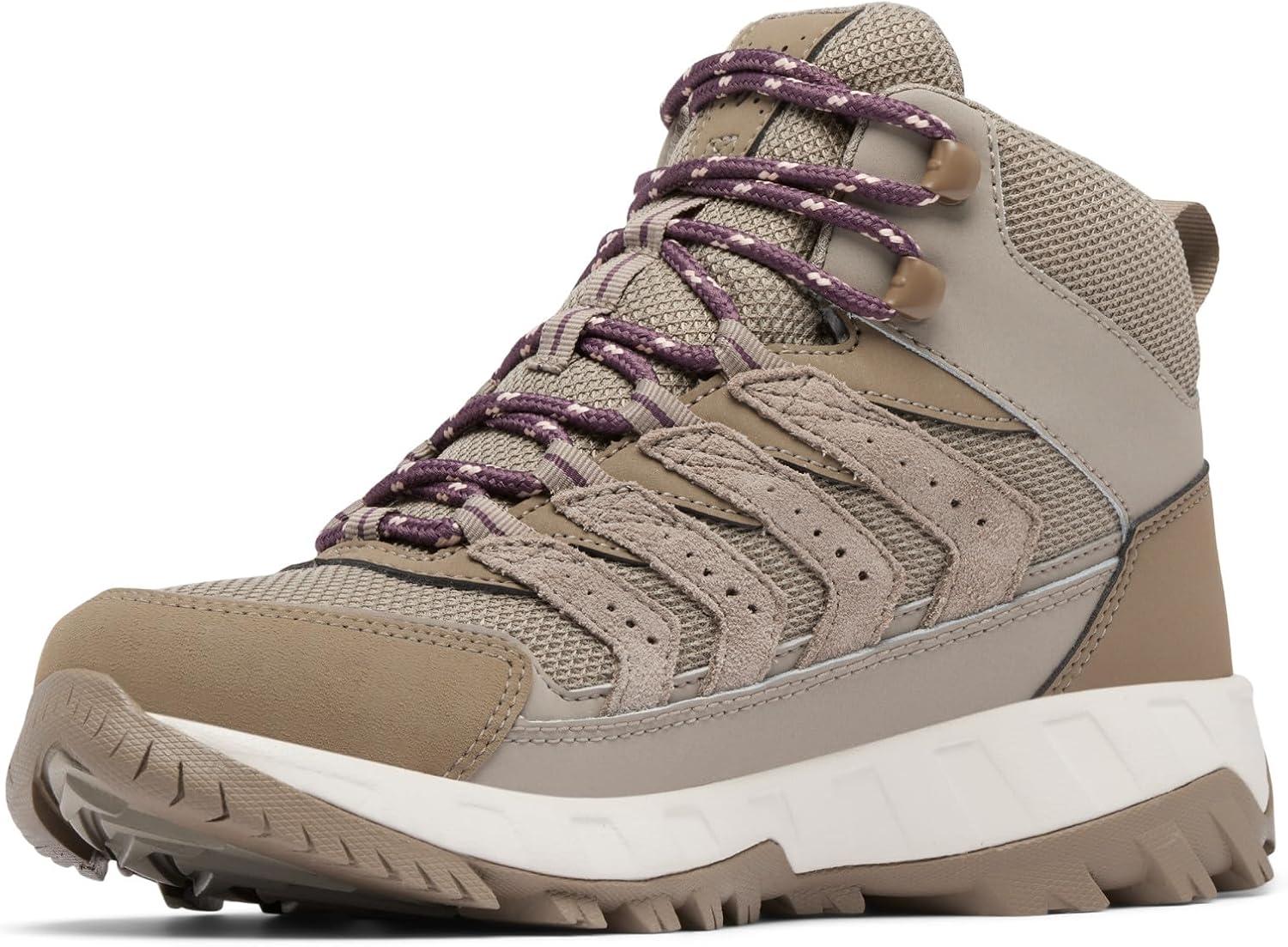 imageColumbia Womens Strata Trail Mid Waterproof Hiking BootsKettleBlush Rose