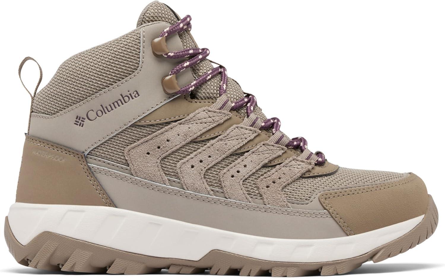imageColumbia Womens Strata Trail Mid Waterproof Hiking BootsKettleBlush Rose