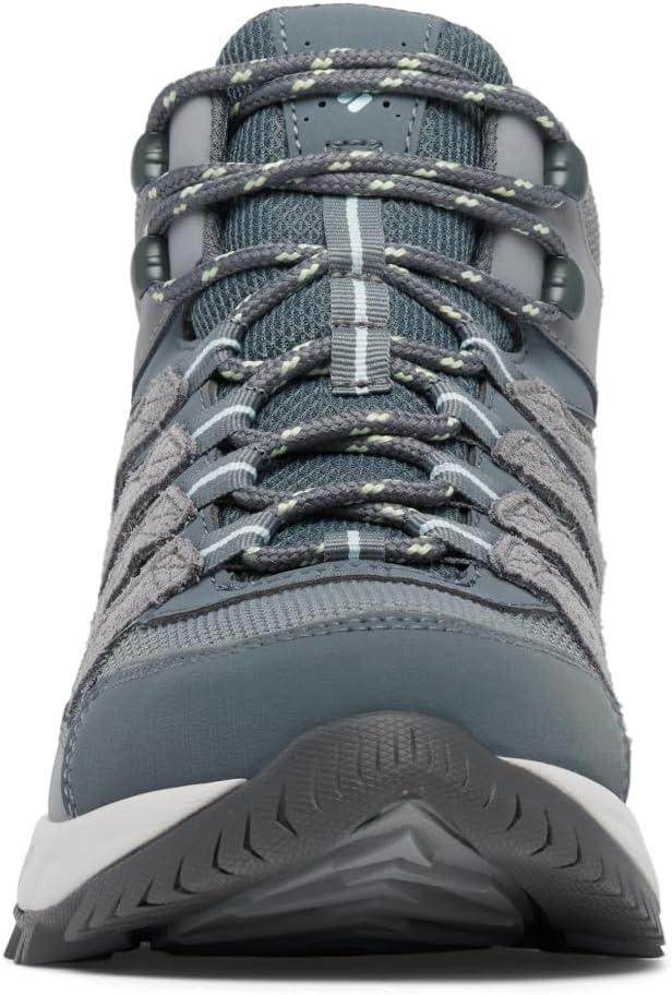 imageColumbia Womens Strata Trail Mid Waterproof Hiking BootsTitanium Grey SteelSage Leaf