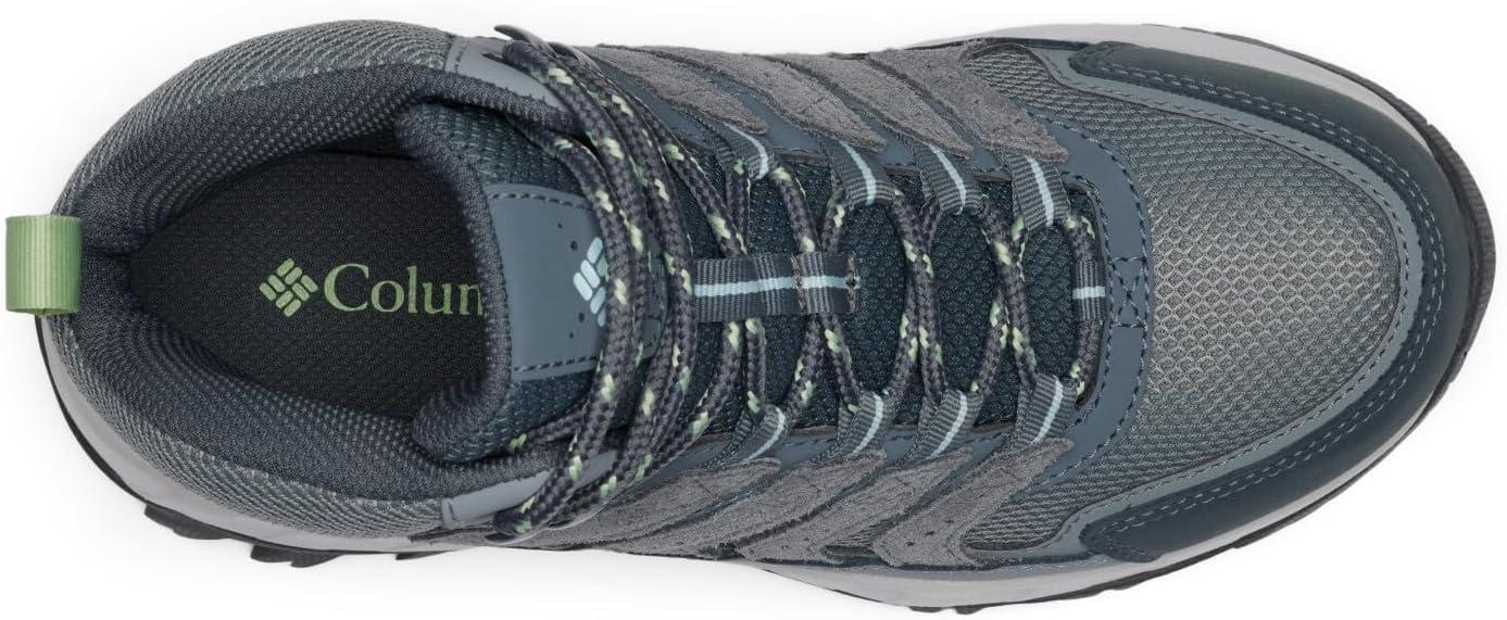 imageColumbia Womens Strata Trail Mid Waterproof Hiking BootsTitanium Grey SteelSage Leaf