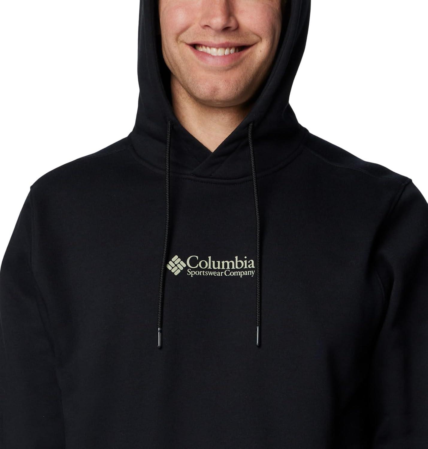 imageColumbia mens Meridian Creek HoodieBlackCsc Center Chest