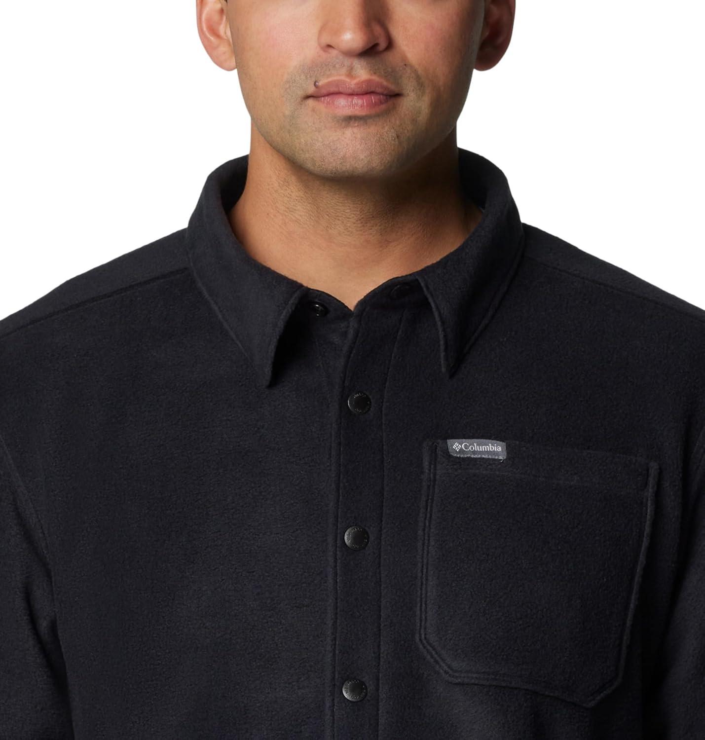 imageColumbia mens Steens Mountain Solid Shirt JacketBlack