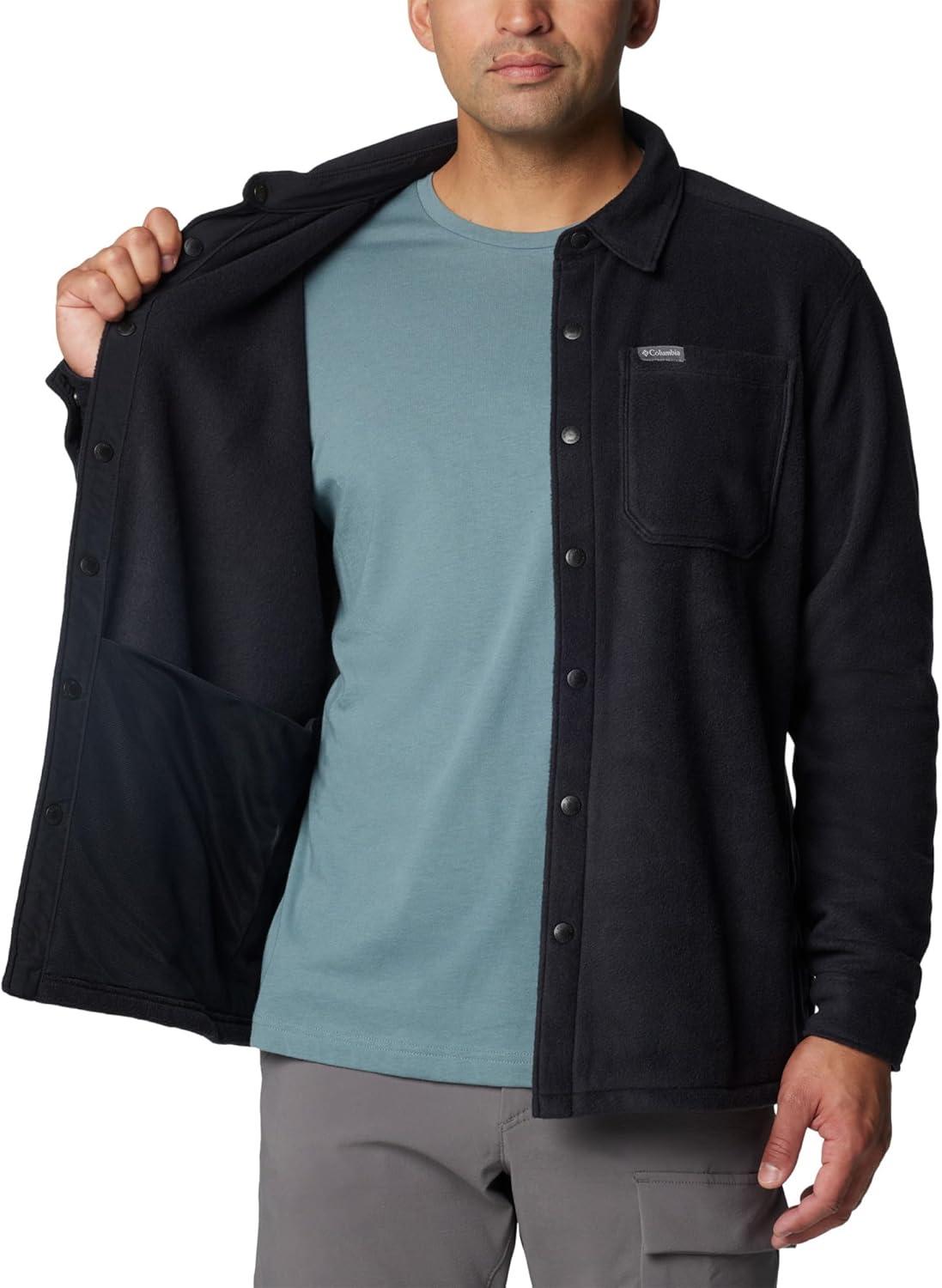 imageColumbia mens Steens Mountain Solid Shirt JacketBlack