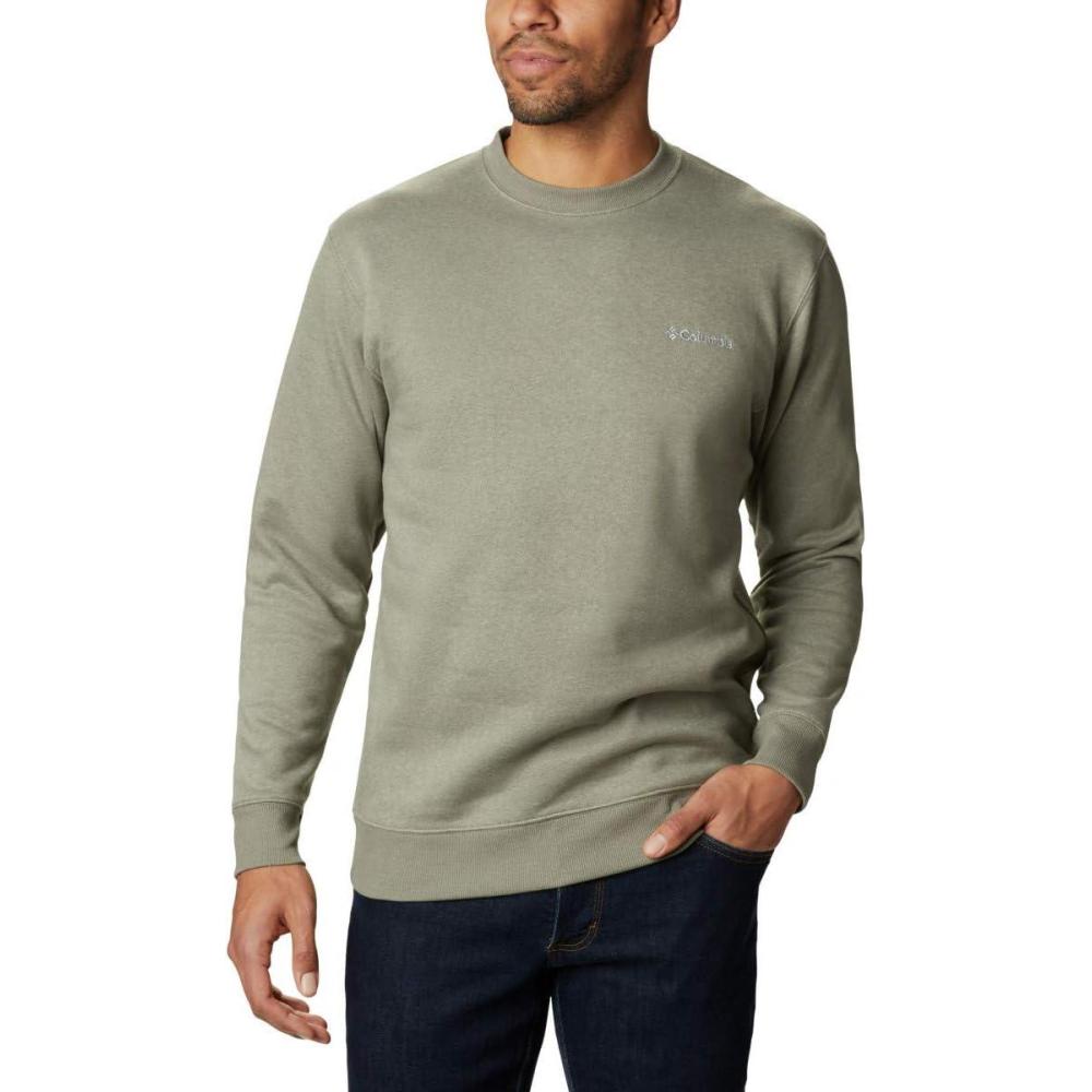 imageColumbia Mens Hart Mountain II Crew NeckStone Green Heather