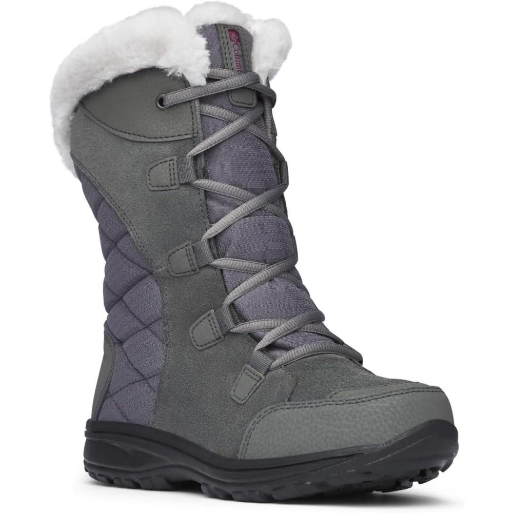 imageColumbia Womens Ice Maiden II Snow BootsShaleDark Raspberry
