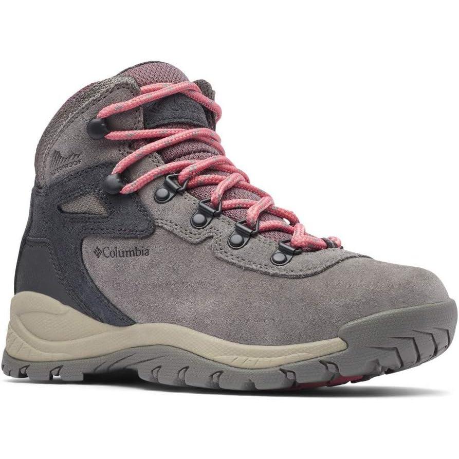 imageColumbia Womens Newton Ridge Plus Waterproof Hiking BootsDark GreyDeep Rust
