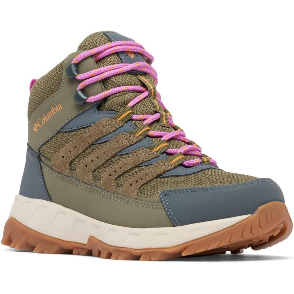 imageColumbia Womens Strata Trail Mid Waterproof Hiking BootsStone GreenSunstone