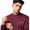 Columbia Men’s Hart Mountain II Crew Neck(Rich Wine Heather)