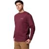 Columbia Men’s Hart Mountain II Crew Neck(Rich Wine Heather)