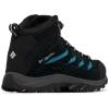 Columbia Women’s Crestwood Mid Waterproof Hiking Boots(Black/Skylight)