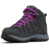Columbia Women’s Crestwood Mid Waterproof Hiking Boots(Graphite/Bright Plum)