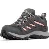 Columbia Women’s Crestwood Waterproof Hiking Shoe(Dark Grey/Salmon Rose)