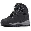Columbia Women’s Newton Ridge Plus Waterproof Hiking Boots(Black/Chalk)