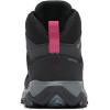 Columbia Women’s Strata Trail Mid Waterproof Hiking Boots(Black/Salmon Rose)