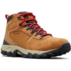 Columbia Men’s Newton Ridge Plus II Suede Waterproof Hiking Boot(Elk/Mountain Red)