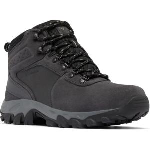 Columbia Men’s Newton Ridge Plus II Suede Waterproof Hiking Boot(Shark/Black)