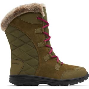 Columbia Women’s Ice Maiden II Snow Boots(New Olive/Red Onion)