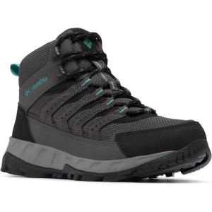 Columbia Women’s Strata Trail Mid Waterproof Hiking Boots(Dark Grey/Teal)