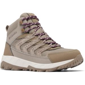 Columbia Women’s Strata Trail Mid Waterproof Hiking Boots(Kettle/Blush Rose)