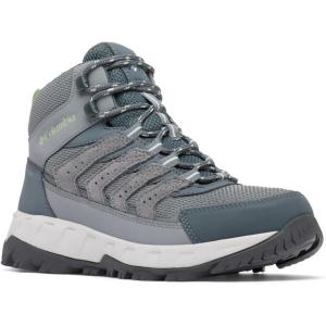 Columbia Women’s Strata Trail Mid Waterproof Hiking Boots(Titanium Grey Steel/Sage Leaf)
