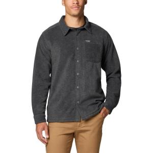 Columbia mens Steens Mountain Solid Shirt Jacket(Charcoal Grey Heather)
