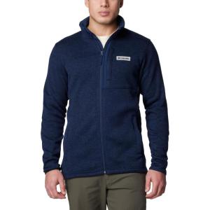 Columbia mens Sweater Weather Full Zip(Collegiate Navy Heather)