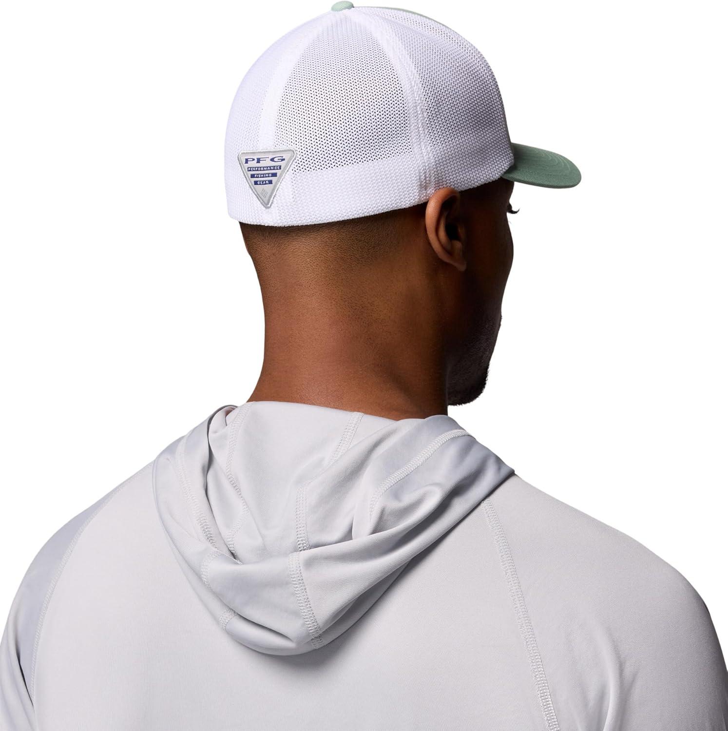 imageColumbia Unisex PFG Logo Mesh Ball Cap Misty JadeWhiteHook LXL