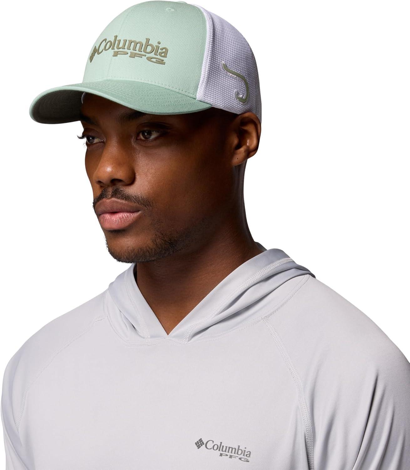 imageColumbia Unisex PFG Logo Mesh Ball Cap Misty JadeWhiteHook LXL