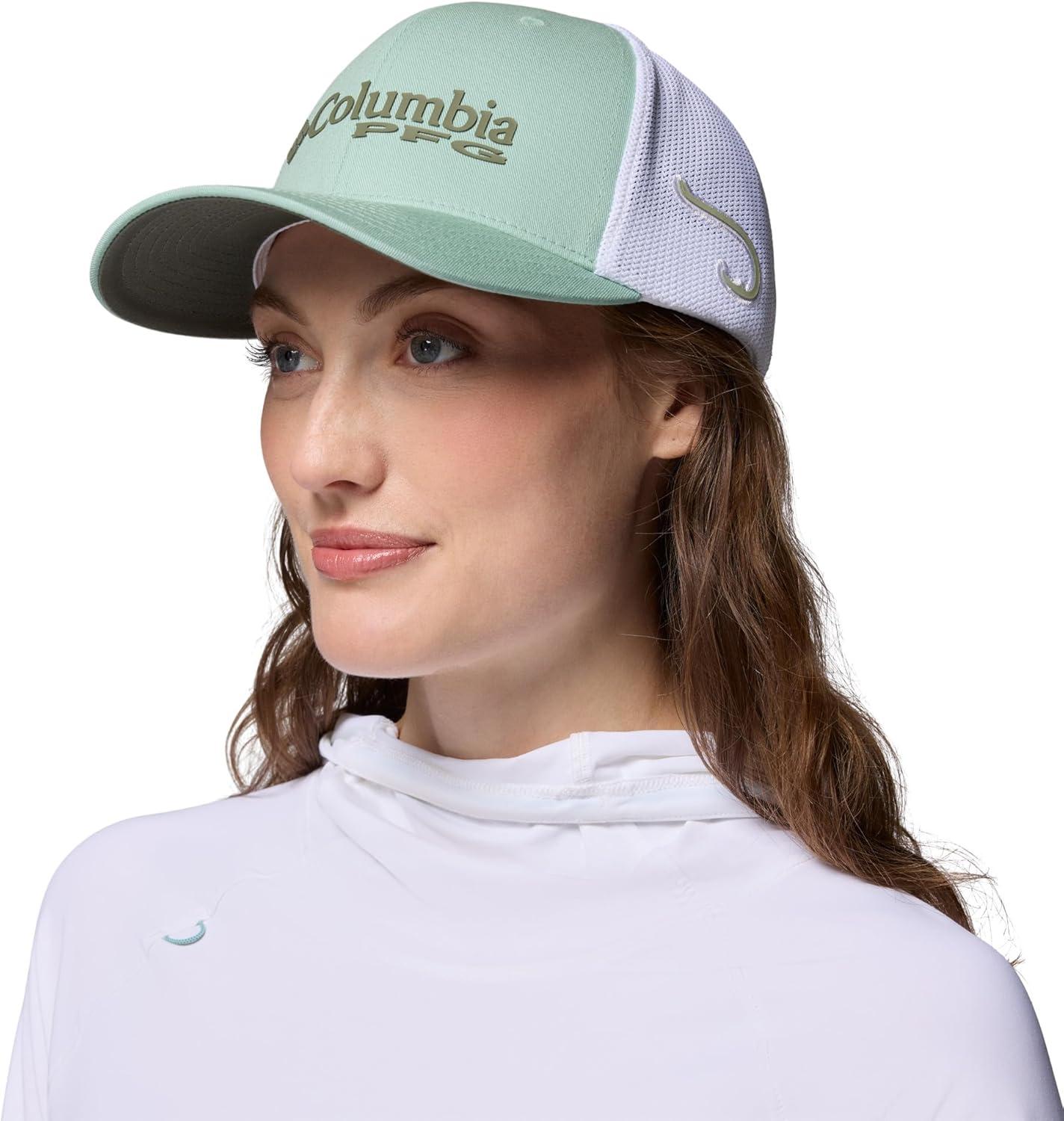 imageColumbia Unisex PFG Logo Mesh Ball Cap Misty JadeWhiteHook LXL