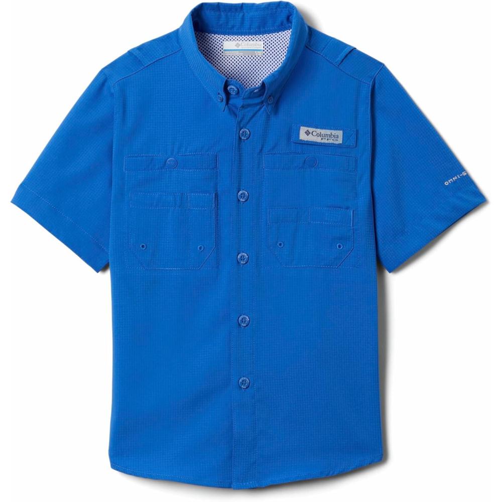 imageColumbia Boys PFG Tamiami Short Sleeve ShirtVivid Blue