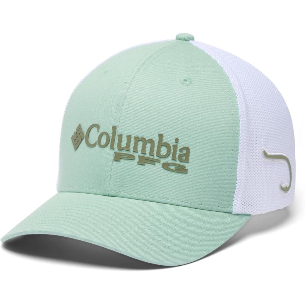 imageColumbia Unisex PFG Logo Mesh Ball Cap Misty JadeWhiteHook LXL