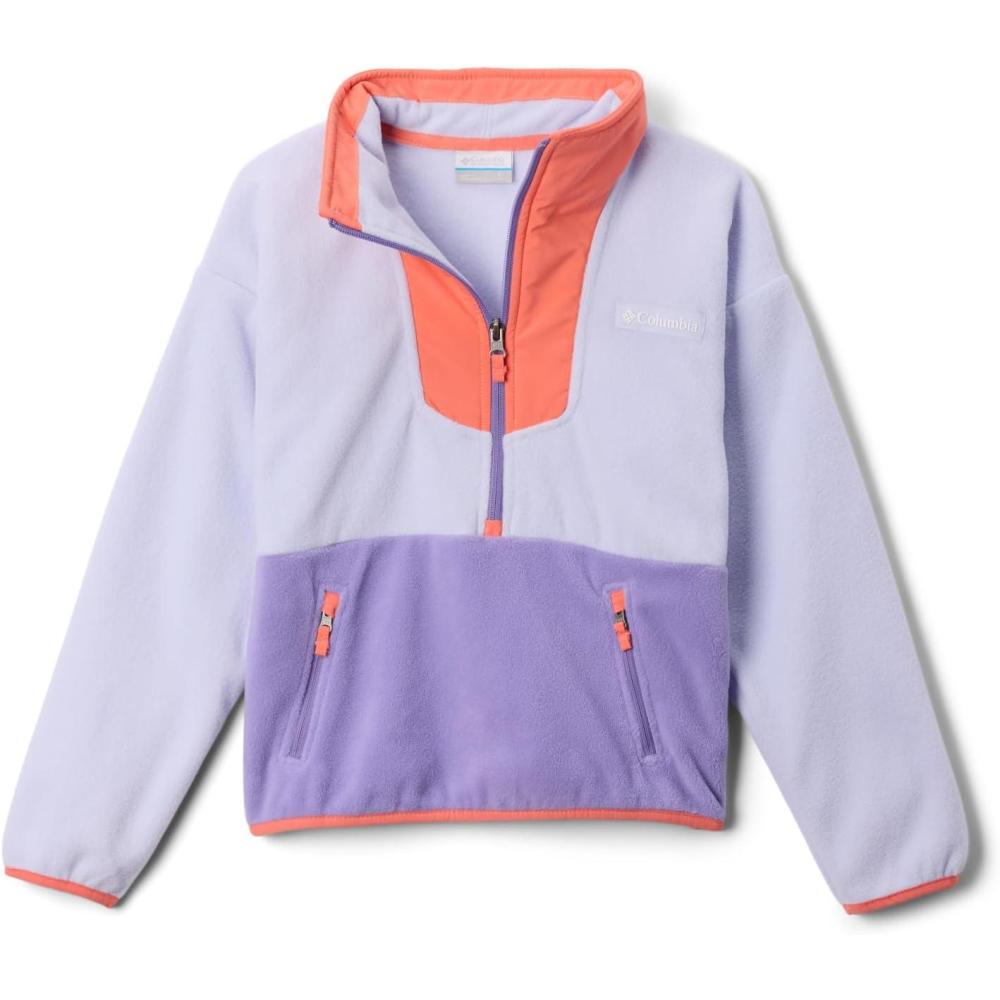 imageColumbia boys Sequoia Grove Half Zip FleeceSnowdriftHot CoralPaisley Purple
