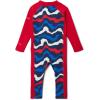 Columbia Baby Sandy Shores II Sunsuit(Collegiate Navy Wavy/Mountain Red)