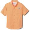 Columbia Boys PFG Tamiami Short Sleeve Shirt(Bright Nectar)