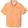 Columbia Boys PFG Tamiami Short Sleeve Shirt(Bright Nectar)